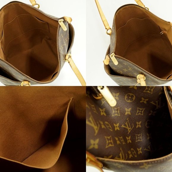 Totally MM Monogram Canvas Shoulder Tote Bag Brown - Picture 10 of 10